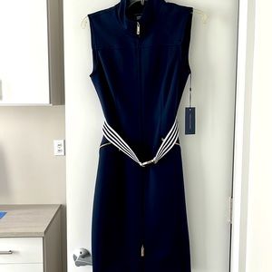 Tommy Hilfiger Women's Classic Scuba Zip Up Dress